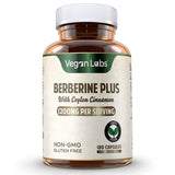 Vegan Labs Berberine HCL 1200mg: cápsula suave para ingesta diaria.