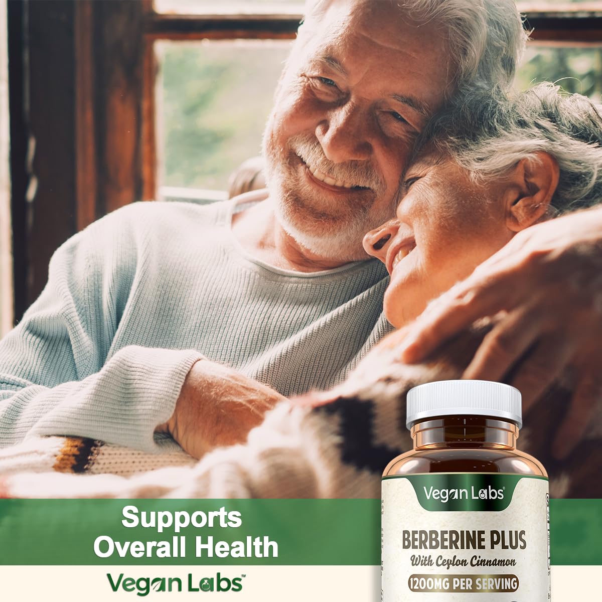 Vegan Labs Berberine HCL 1200mg: embalaje sostenible para compras responsables.