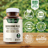 Vegan Labs Berberine HCL 1200mg: ingredientes naturales aptos para veganos.