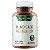 Botella Vegan Labs con 120 cápsulas para protección antioxidante cotidiana