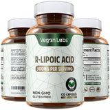 Vegan Labs R-Lipoico 300 mg: cápsulas veganas para energía celular diaria