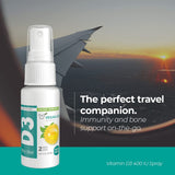 Vegan Life Nutrition Vitamina D3 spray se añade a comidas o bebidas.