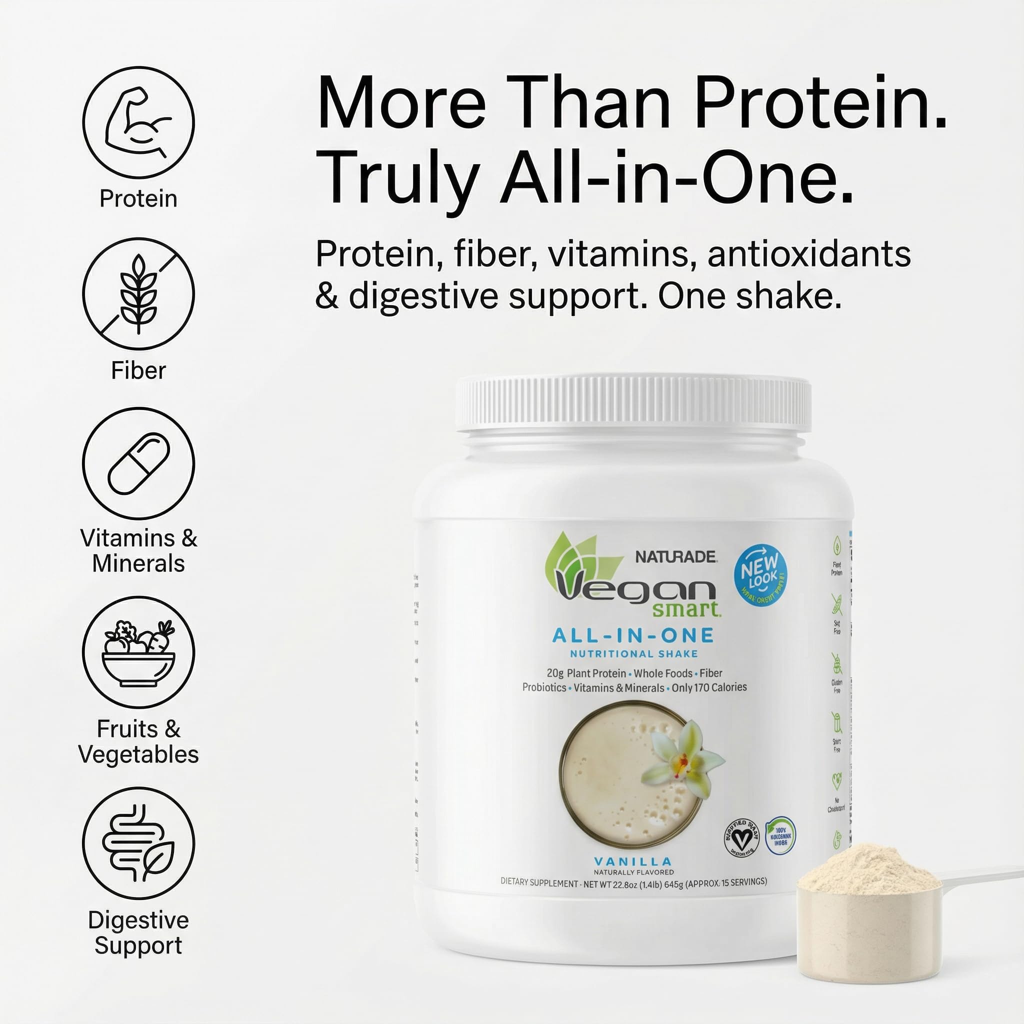 Vegansmart Naturade antioxidantes vegetales para apoyo digestivo suave