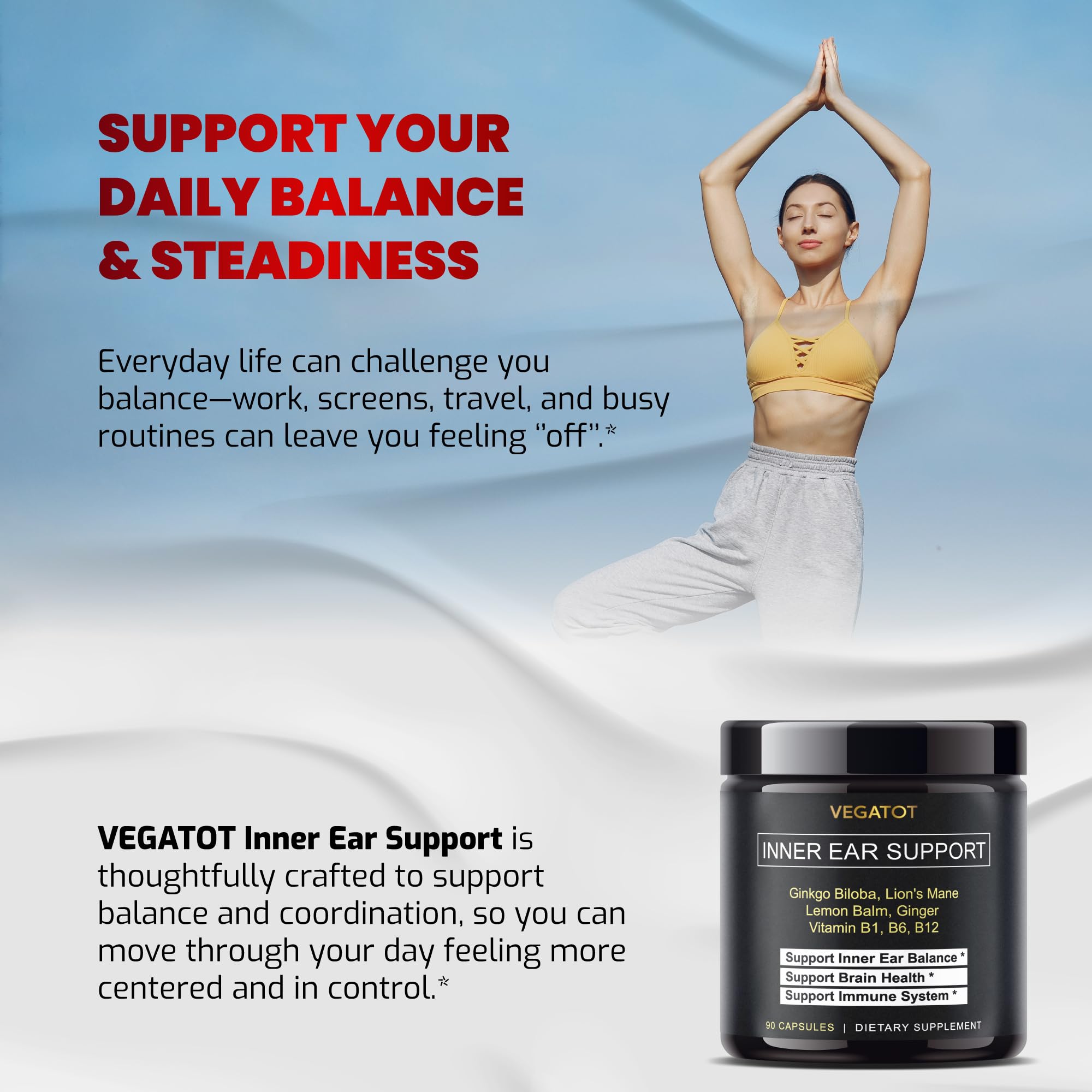 VEGATOT Ginkgo Biloba: memoria y concentración mejoradas.