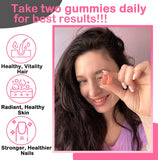 VEGEPOWER Biotin Gummies, bote frontal, fácil acceso para suplementación diaria.