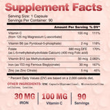 VEGEPOWER Cápsulas fáciles de tragar - sin regusto metálico.