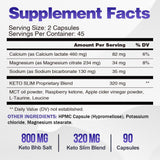 VEGEPOWER Keto Pills botella con dosificador para plan de comidas