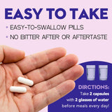 VEGEPOWER Keto Pills primer plano de cápsulas y etiqueta de calidad