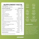 Vegseed Immunity Greens, cuchara medidora, facilita la dosis diaria