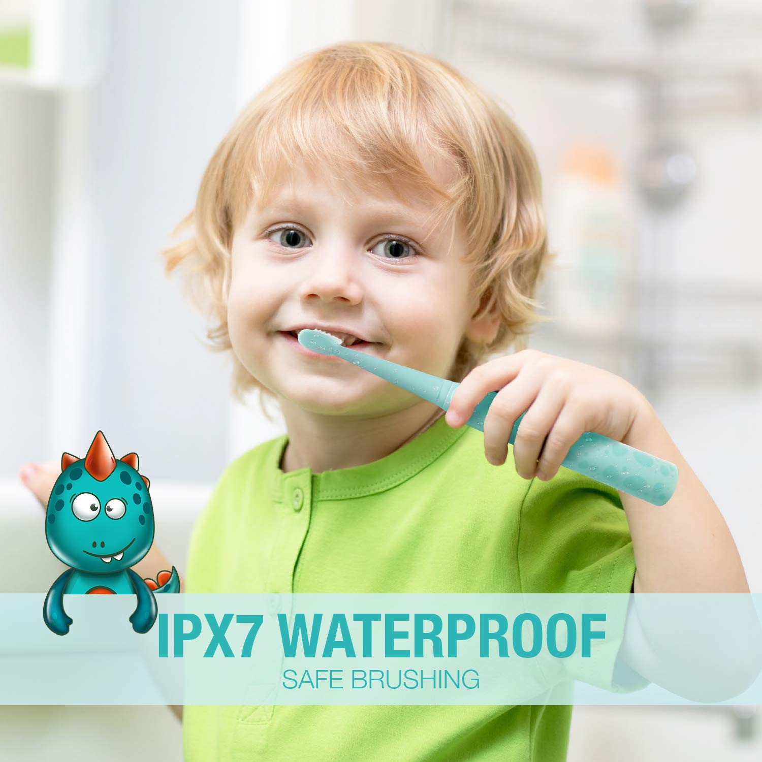 Cepillo Vekkia IPX7, resistente al agua para enjuague seguro.