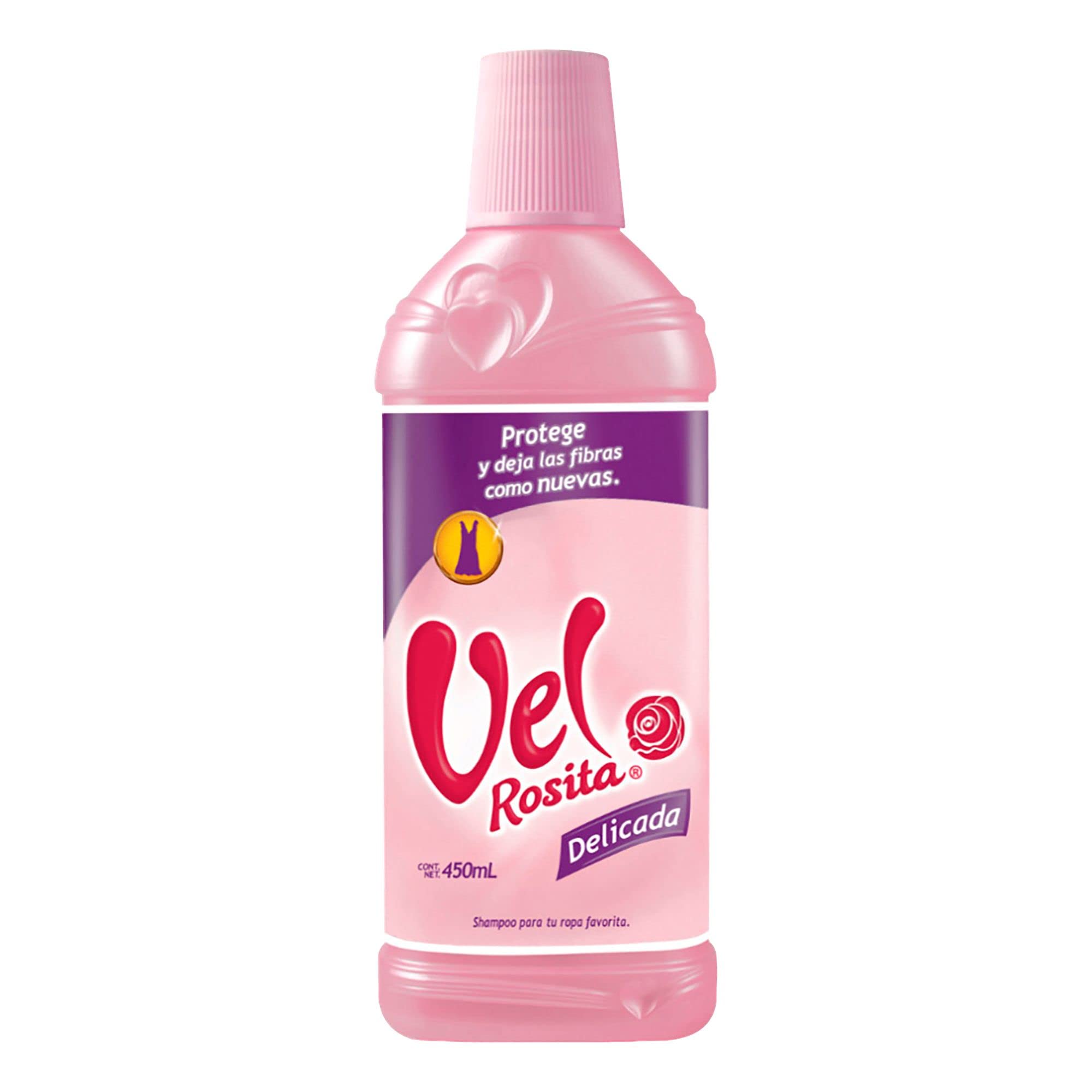 Vel Rosita Detergente Delicada, frente: limpieza suave para prendas delicadas.