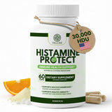 Velluré Histamine Protect, botella frontal para confianza digestiva y uso diario.
