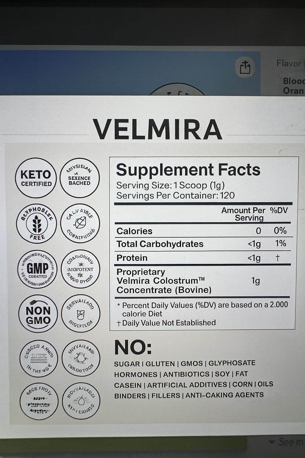 Uso diario de Velmira Colostrum Powder en rutina de bienestar