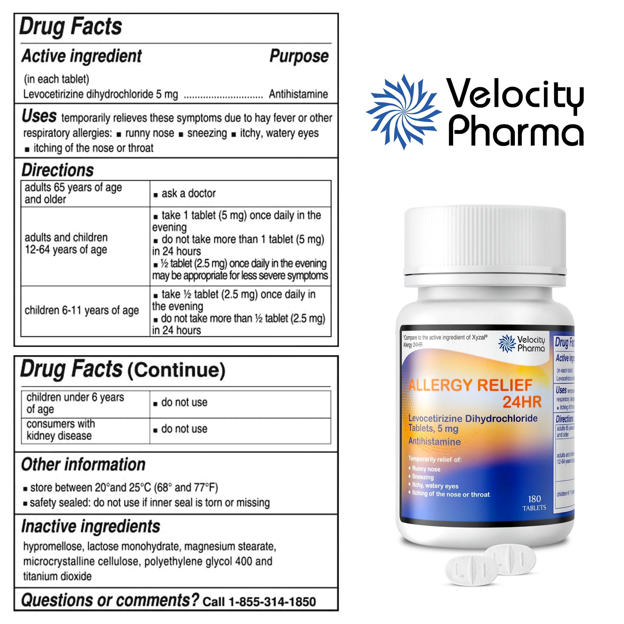 Velocity Pharma USP Tabletas dosis 24h: apoyo diario sin interrupciones