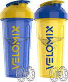 Velomix botella 28oz con batidor de alambre para batidos sin grumos.