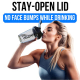 VELOMIX botellas 20 oz para gimnasio y oficina, fáciles de transportar