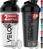 VELOMIX conjunto de dos botellas 28 onzas con cierre hermético para evitar derrames.