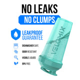 VELOMIX envase ergonómico con tapa anti fugas 28 onzas, ideal para transporte diario