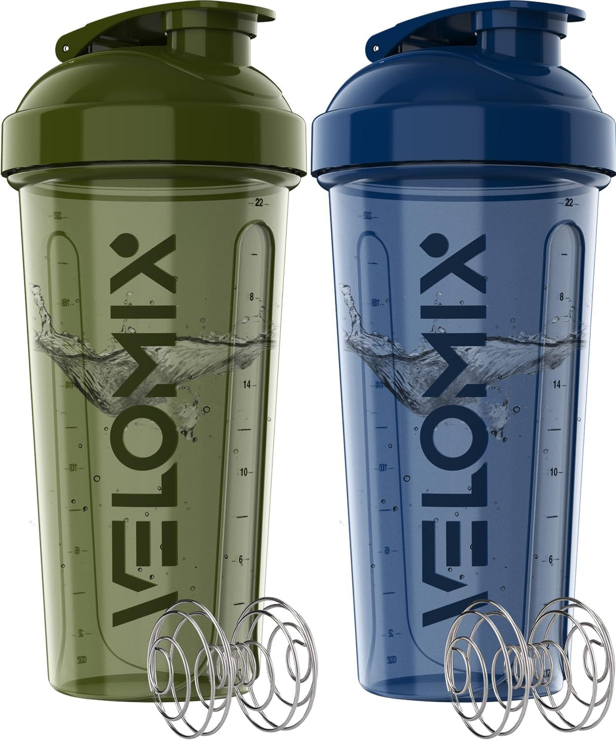 Velomix pack dos botellas 28 onzas verde, ideal para entrenamientos diarios.