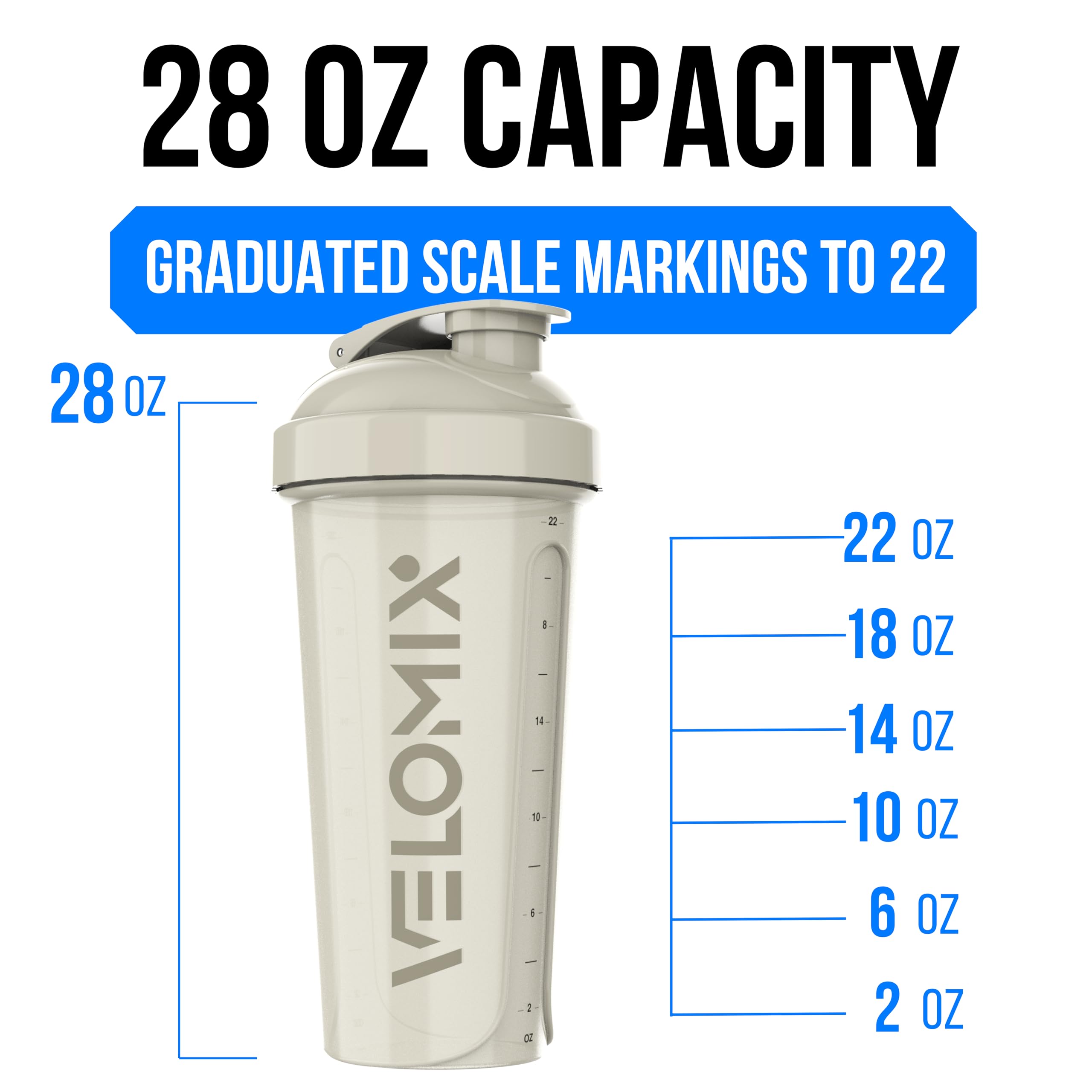 VELOMIX Pack de 6 botellas 28oz tono tierra, diseño duradero para uso diario.