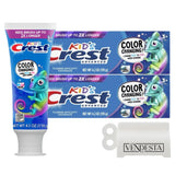 VenDesta Crest Kids cambia color durante el cepillado para niños, fomentando la duración adecuada.