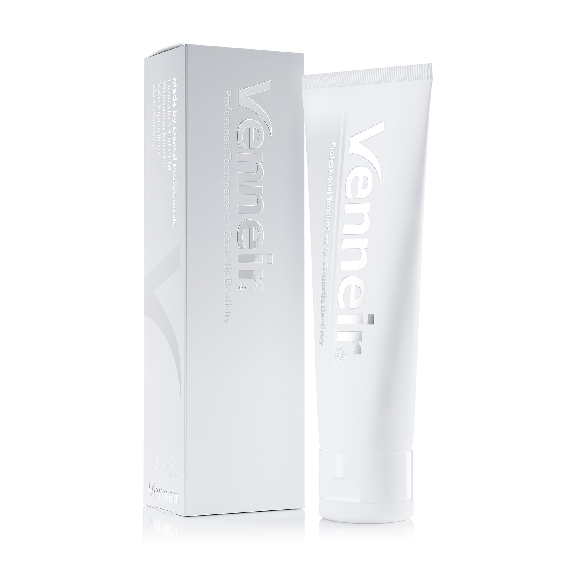 Pasta dental Venneir para carillas: blanqueamiento suave y cuidado profundo.