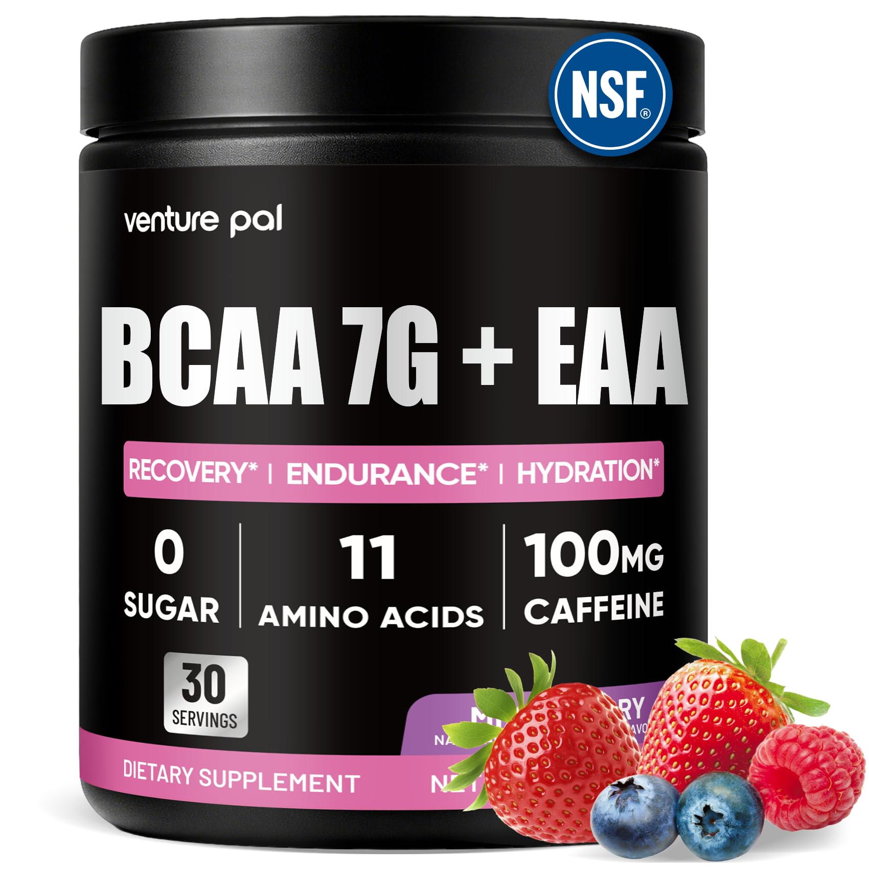 Venture Pal BCAA EAA sin azúcar en tubo para entrenamiento diario