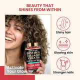 Primer plano de gomitas Venture Pal para cabello, piel y uñas.