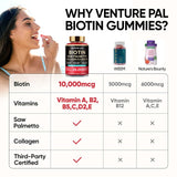 Gomitas Venture Pal sin azúcar con colágeno para uñas fuertes.