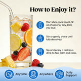 Venture Pal Calm Drink Mix etiqueta sin azúcar, opción saludable.