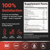 Venture Pal cuchara medidora, polvo BCAA-EAA para bebidas de entrenamiento.