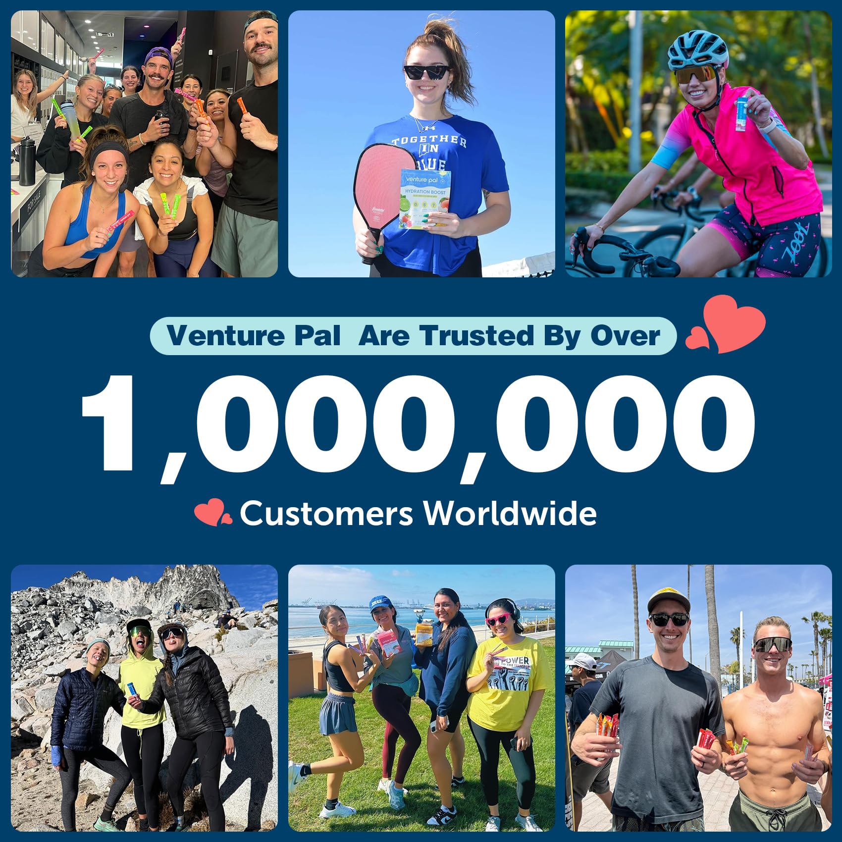 Venture Pal Electrolytes sachet para recuperación ligera después de ejercicios