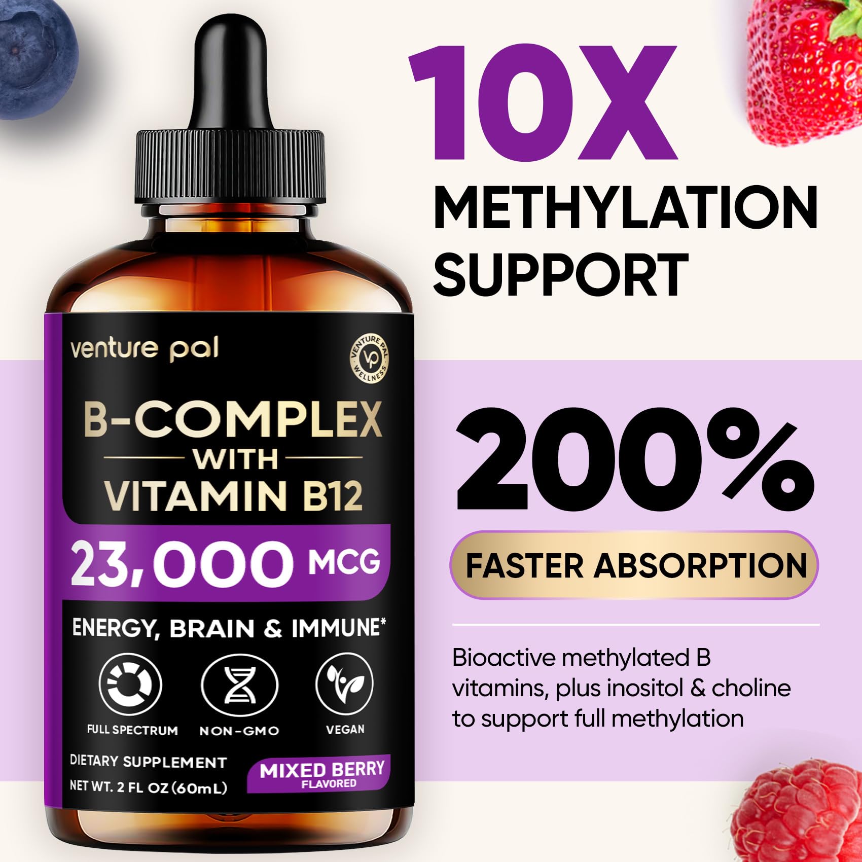 Gotas Venture Pal B1-B2-B3-B5-B6 para metabolismo y vitalidad