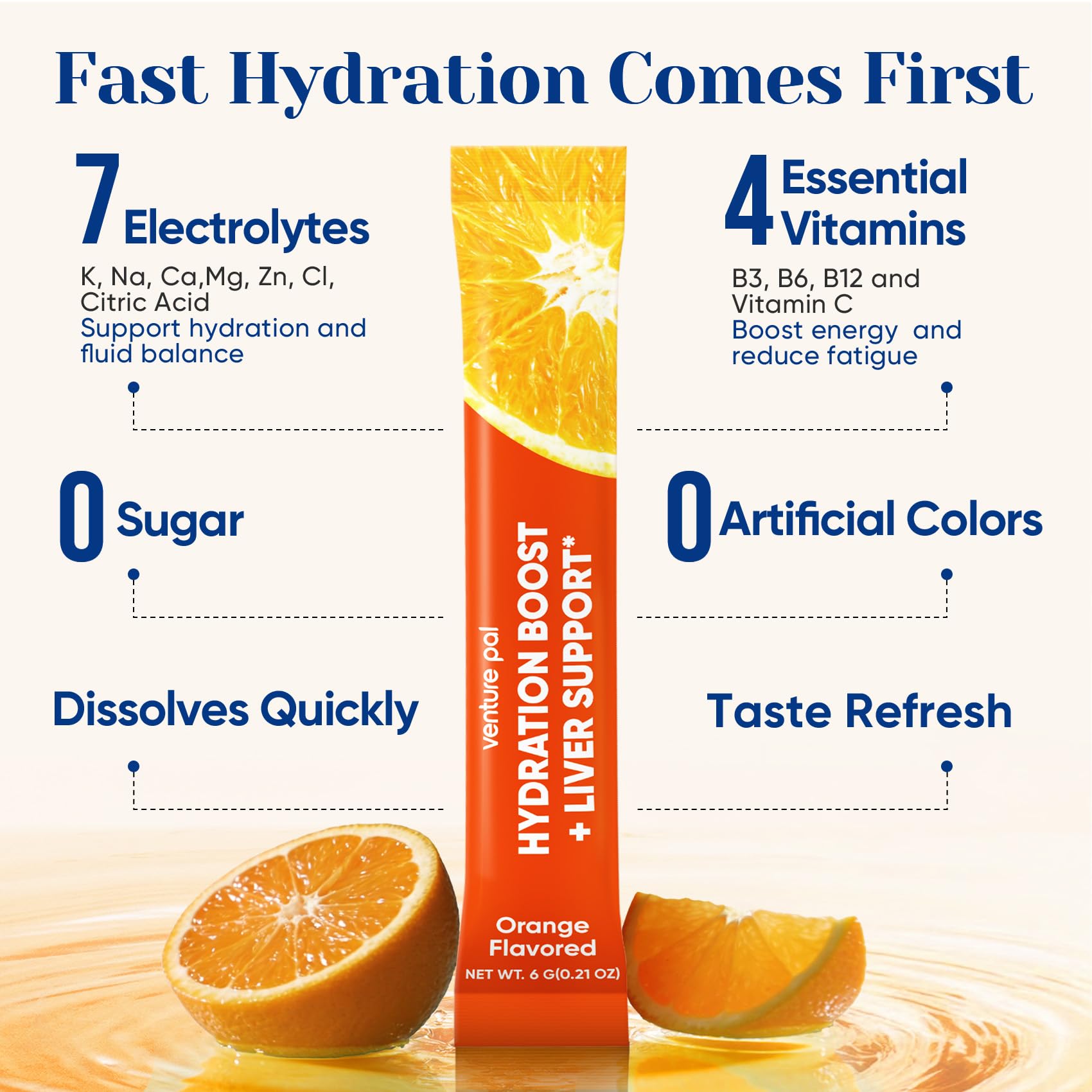 Venture Pal: ingredientes naturales para bienestar general y antioxidantes.