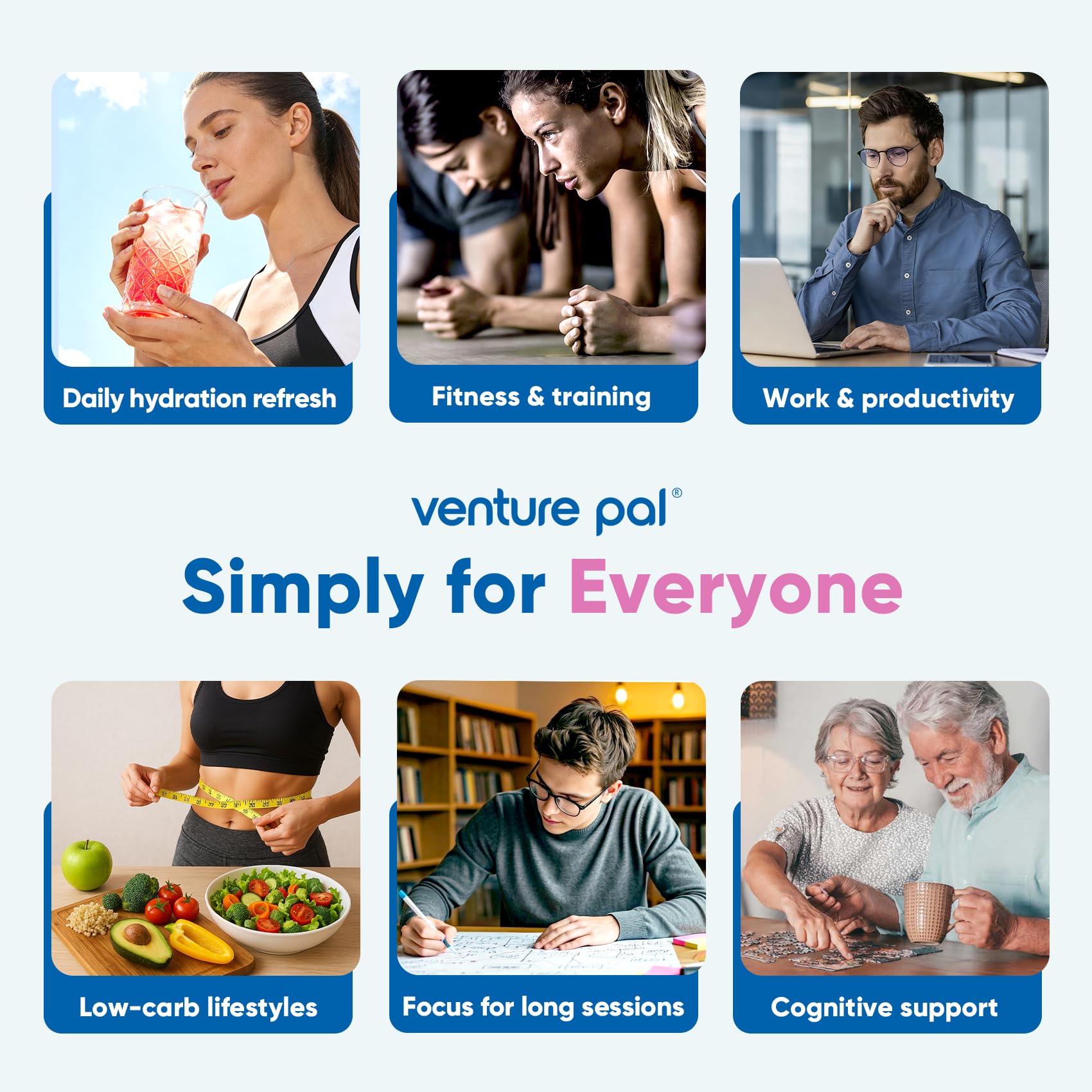 Venture Pal: paquetes portátiles para viaje, trabajo y ejercicio.