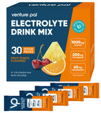 Venture Pal polvos electrolitos alto sodio, hidratación rápida para entrenamientos intensos