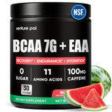 Venture Pal polvo sin azúcar 7g BCAA-EAA, apoyo a entrenamientos con aminoácidos.