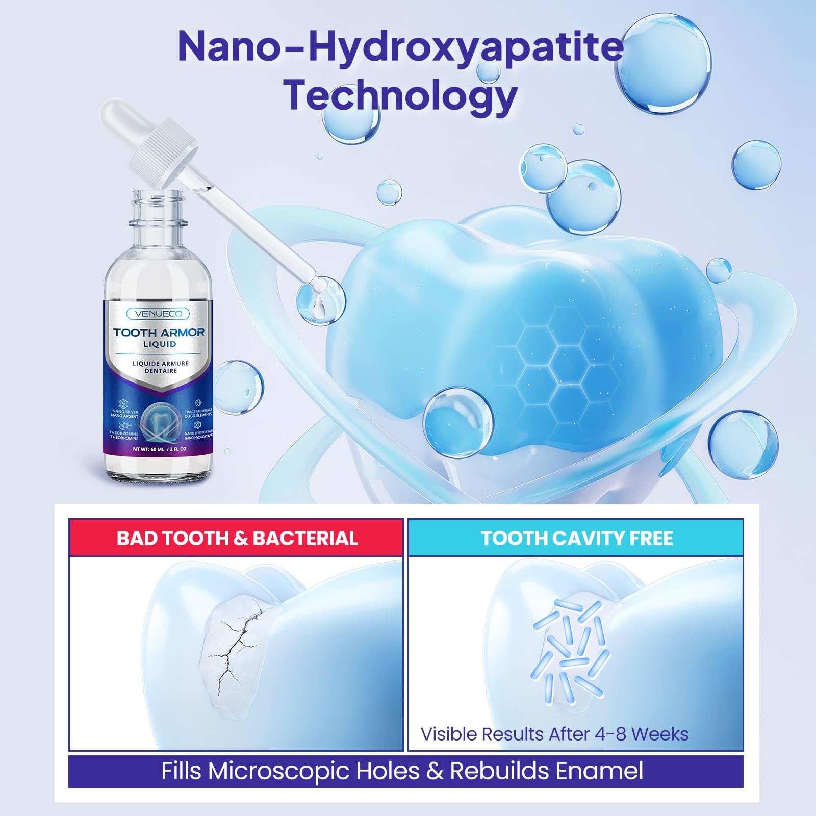venueco armadura dental liquido brillo natural en dientes
