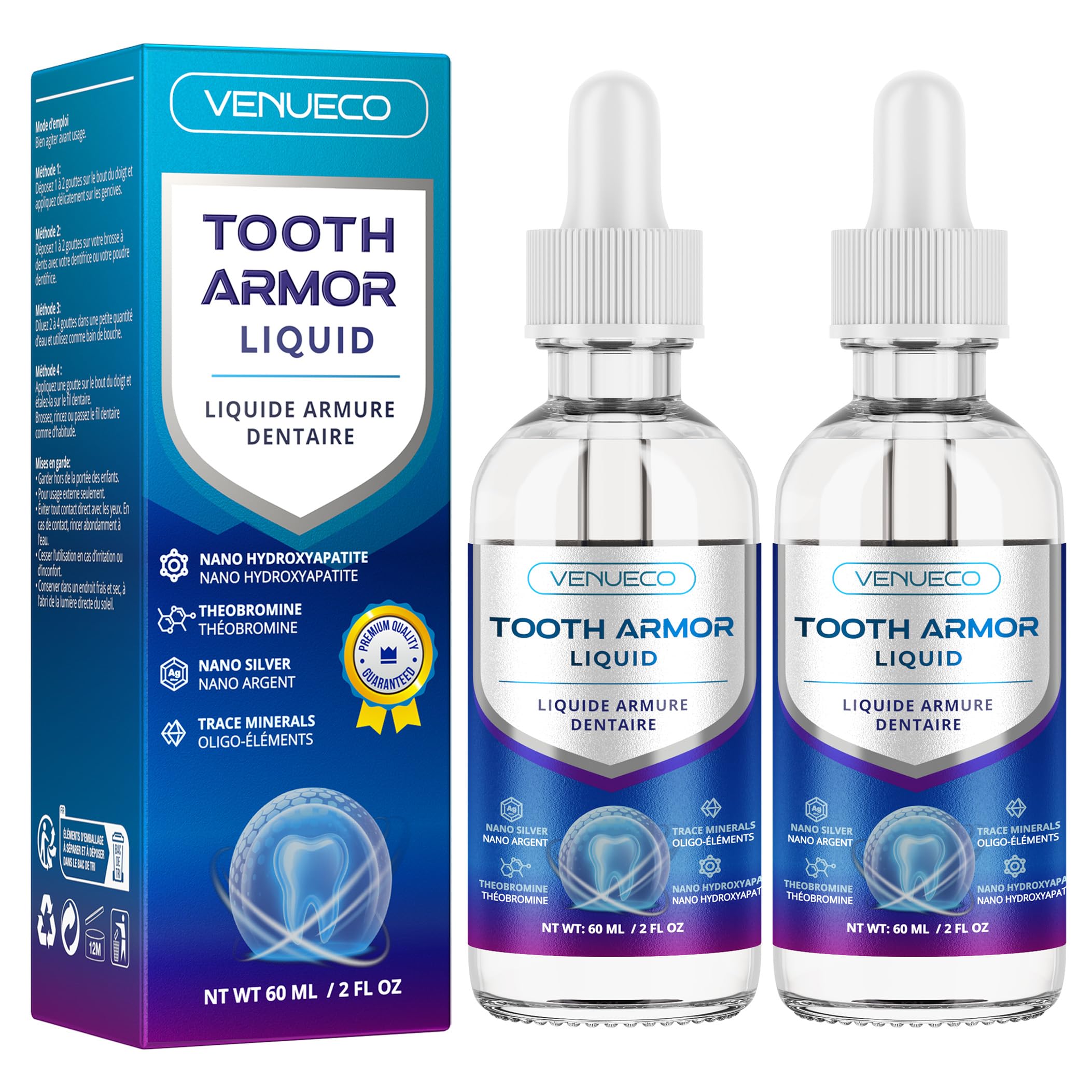 venueco armadura dental liquido envase práctico protege esmalte con hidroxiapatita nano