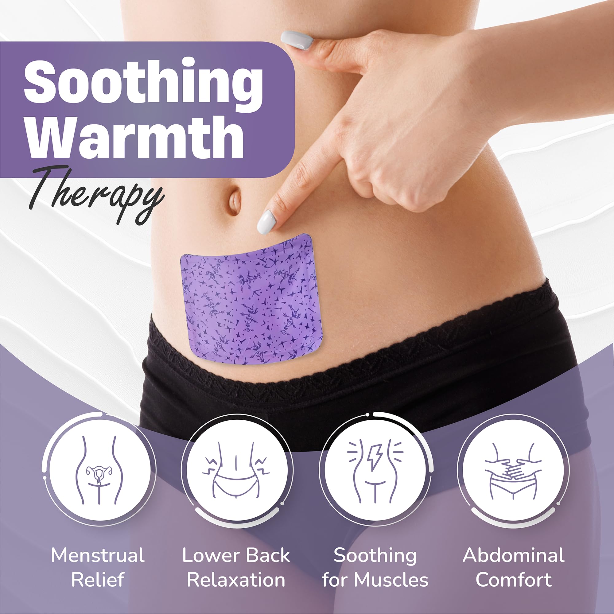 Parche adhesivo Venus Vitality Emberly se adhiere discretamente bajo la ropa para uso diario.