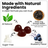 Gomitas Shilajit de Veralinda Naturals, textura suave para consumo cómodo