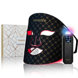 Veraylife mascarilla luz roja para la cara, suave y ergonómica, ideal para uso diario.