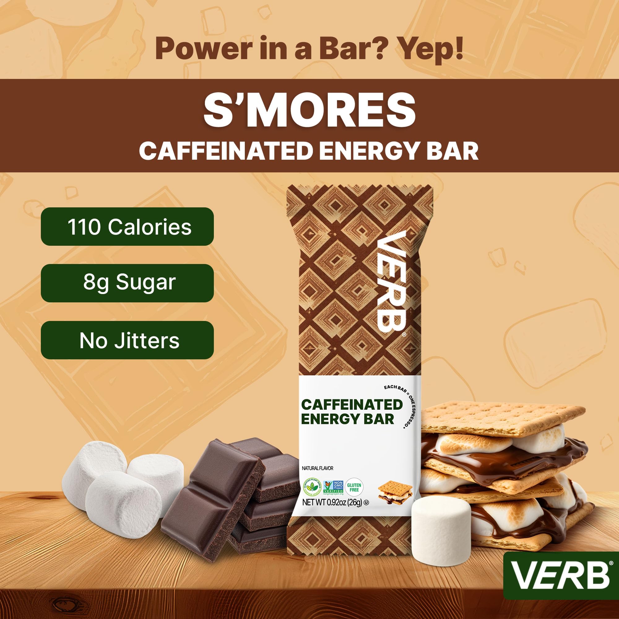 Barra Verb energética Pan de Plátano con chispas de chocolate.