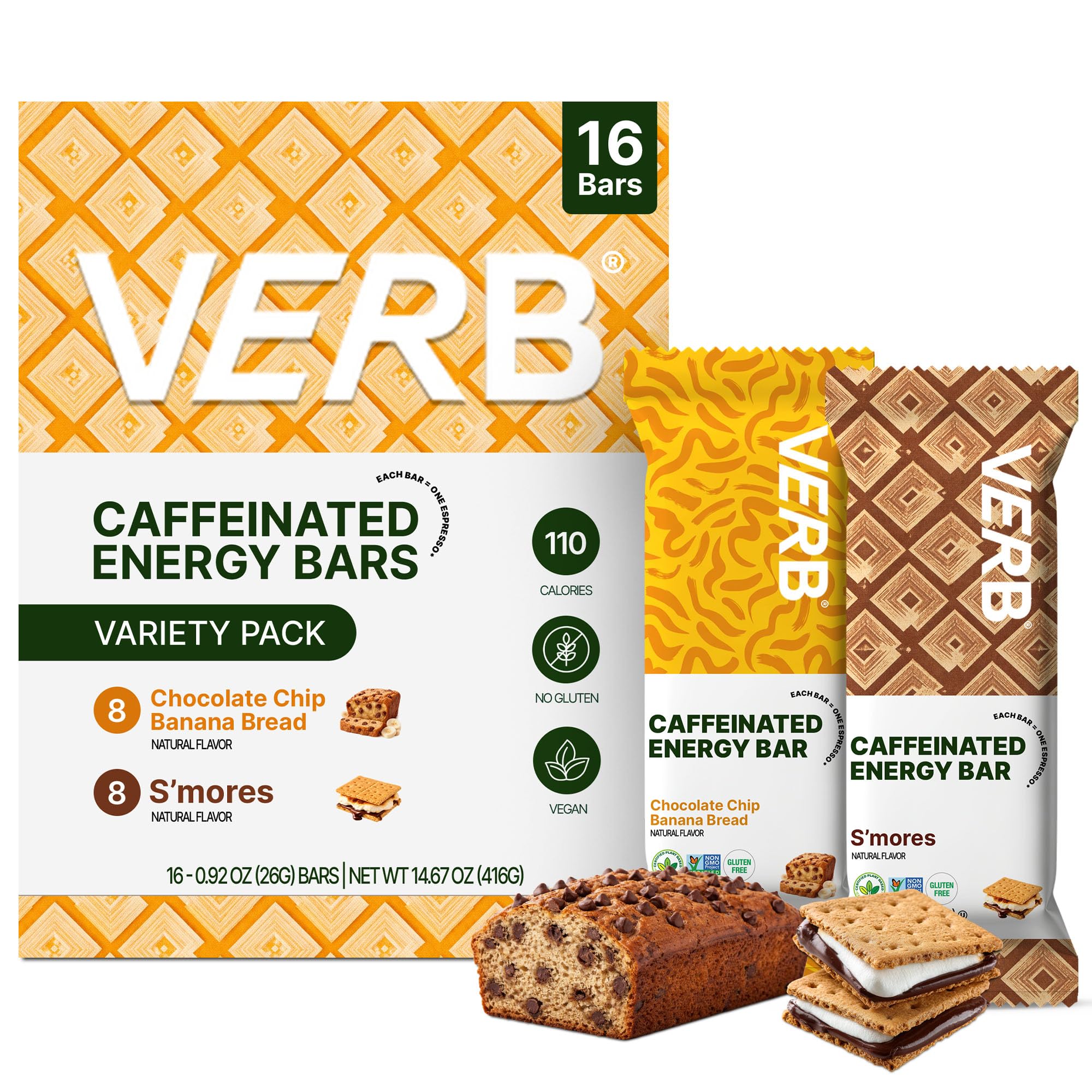 Barra Verb energizante en empaque compacto, ideal para viajar y probar sabores.