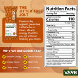 Detalle de la barra Verb Caffeinated Energy Bar, Chocolate con mantequilla de cacahuete.
