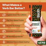 Verb Energy Bar aroma a te verde organico en empaque compacto