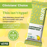Barra Verb Energy Lemon, cafeína 80 mg de té verde para concentración.