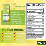 Barra Verb Energy Lemon, ingredientes simples visibles para un snack limpio.