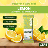 Barra Verb Energy Lemon, textura suave y masticable para disfrutar.