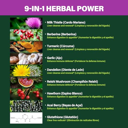 Verdeherb: etiqueta del producto destacando ingredientes clave.